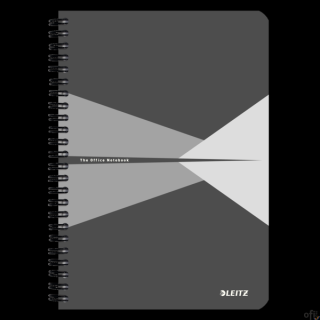 Kołonotatnik OFFICE PP A5 kratka szary 44980085 LEITZ