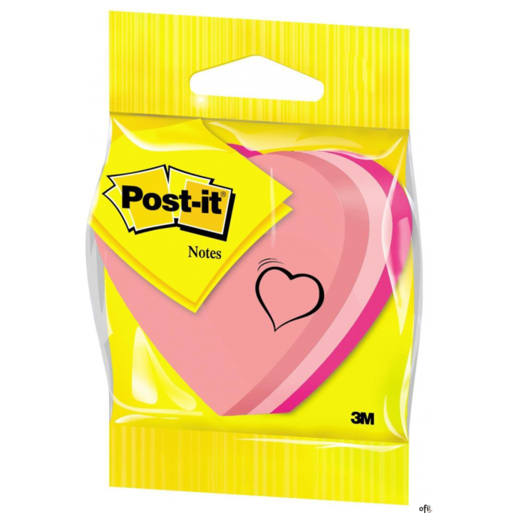 Bloczek 3M POST-IT SERCE neonowe 2007H 225k FT510076563
