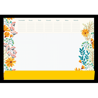 Podkład na biurko-Notes B3-KWIATY, SP-B3-03 Michalczyk i Prokop