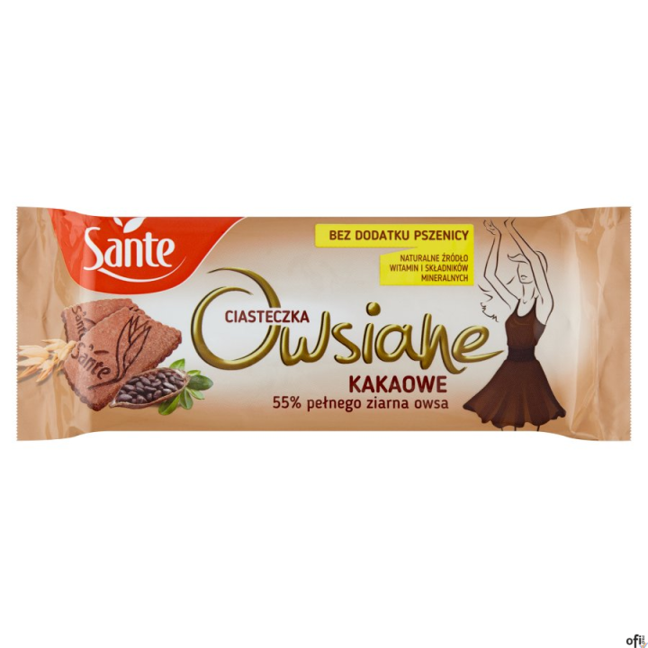 Ciasteczka SANTE owsiane kakaowe 150g