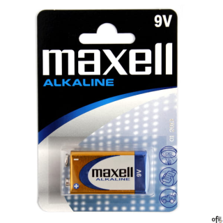 Bateria MAXELL 9V ALKALINE 6LR61