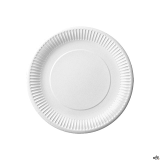 Talerz papierowy biały śr.15cm  (100) 7500015