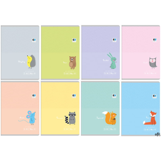 Zeszyt A5 32k. linia  B&B KIDS PASTEL  INTERDRUK 1311 (X)