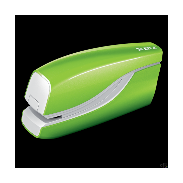 Zszywacz elektryczny na baterie WOW, zielony, 3 lata gwarancji, 10 kartek 55661054 LEITZ