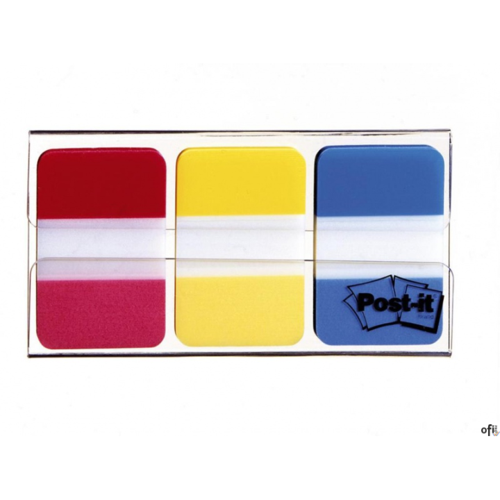 Zakładki indeksujące POST-IT do archiwizacji (686-RYB), PP, silne, 38x25mm, 3x22 kart., mix kolorów