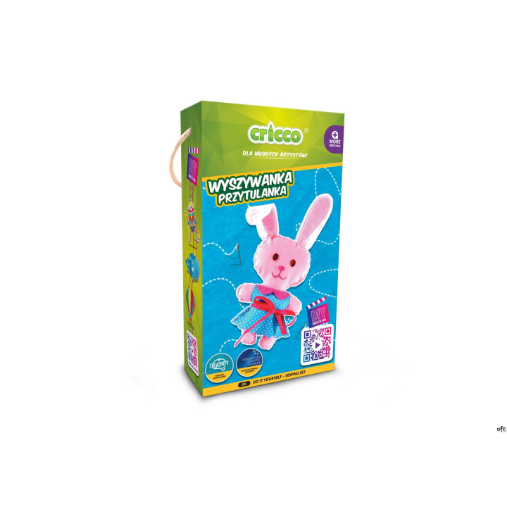 Zestaw ZRÓB TO SAM KRÓLICZEK CRICCO wyszywanka przytulanka CR122 A (X)