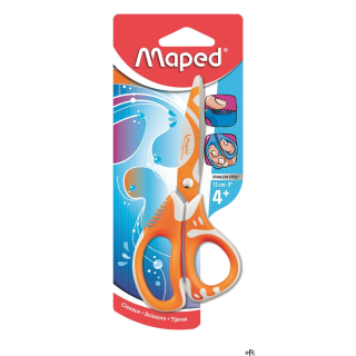 Nożyczki szkolne Zenoa Fit asymetryczne 13cm Blister 670110 MAPED