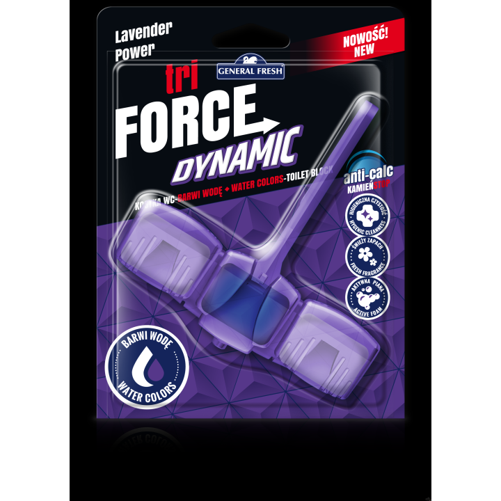 Zawieszka do WC TRI FORCE barwiąca 54g lawenda POWER GENERAL FRESH  70323