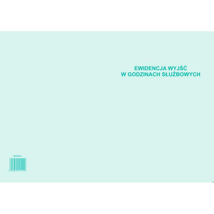 Ewidencja wyjść A4, 32 strony offset, 10-574-1 DOTTS