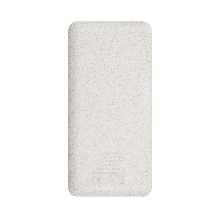 Power bank 8000 mAh ze słomy pszenicznej | Jenkins