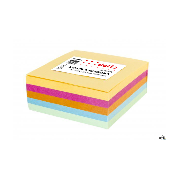 Kostka klejona DOTTS 85x85x35 kolorowa