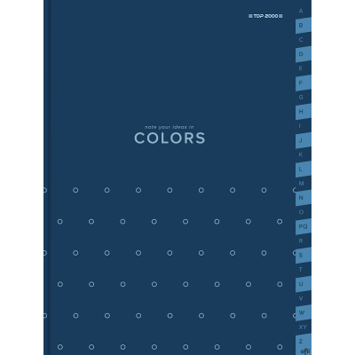 Skorowidz TOPCOLORS SZY TO A4 96K 70G kratka niebieski 400169235 Top 2000