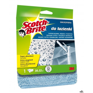 Ścierka z mikrofibry SCOTCH BRITE_ do łazienki, jasnoniebieska