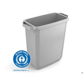 Kosz na śmieci DURABIN_ ECO 60L prostokątny srebrny 1800503050