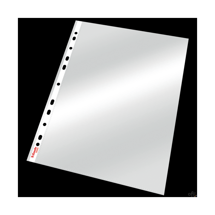 Koszulki krystaliczne A4 Esselte, 55 mic., 100 szt., w kartonie, 56066