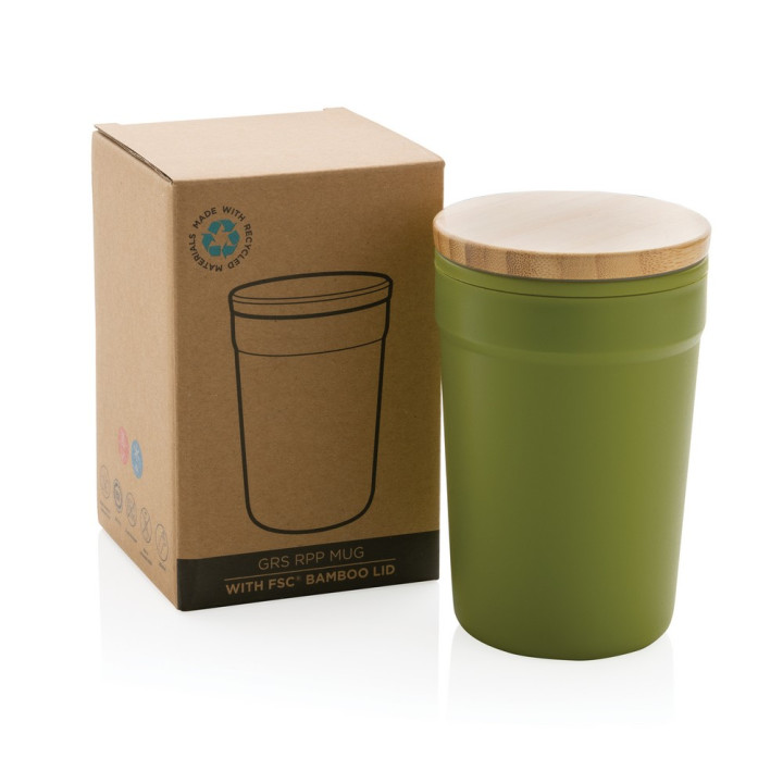 Kubek podróżny 300 ml z PP z recyklingu