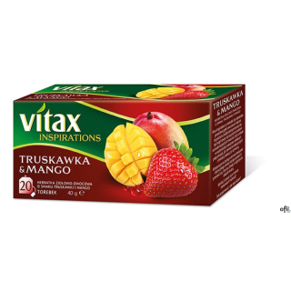 Herbata VITAX INSPIRATIONS TRUSKAWKA I MANGO 20t*2g zawieszka