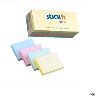 Bloczki STICKN 38x51mm mix pastelowy 12bloczków x 100 kartek 21531
