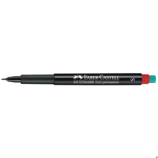 Foliopis z gumką OHP MULTIMARK S 0.4 czerwony FABER-CASTELL  FC152321