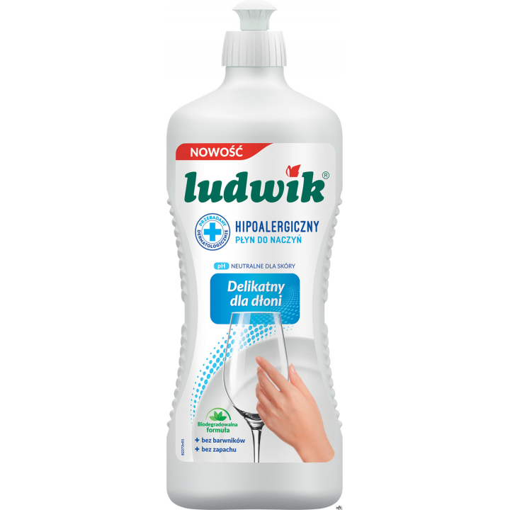 LUDWIK Płyn do mycia naczyń 900g hipoalergiczny 028300