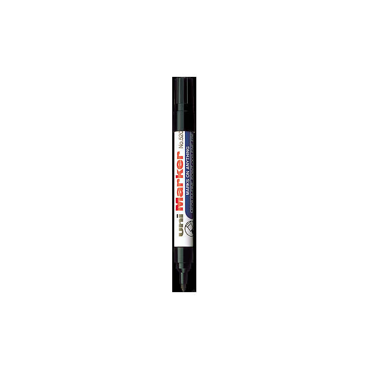 Marker permanentny UNI NO-520 okrągły czarny