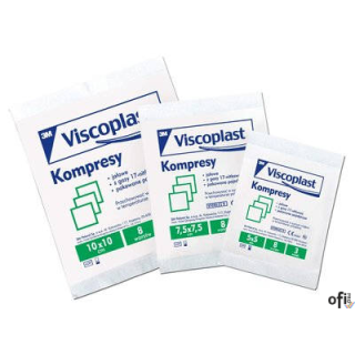 Kompresy jałowe bawełniane 10x10cm YP209000154 VISCOPLAST