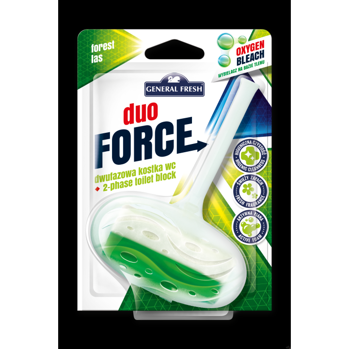 Kostka do WC DUO FORCE zawieszka 40g las GENERAL FRESH  40104