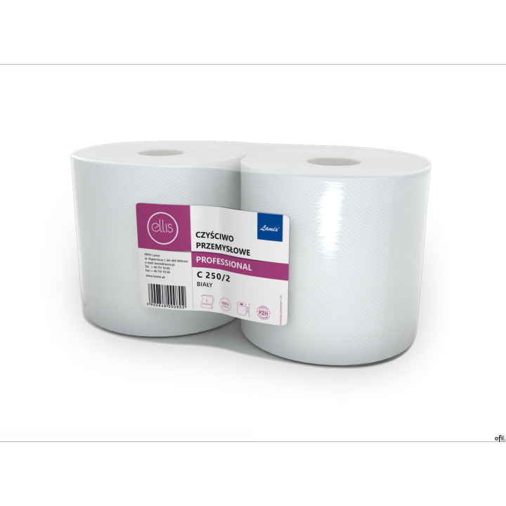 Czyściwo PROFESSIONAL 250/2 250m 2warstwy celuloza (op. 2szt.) ELLIS 0802