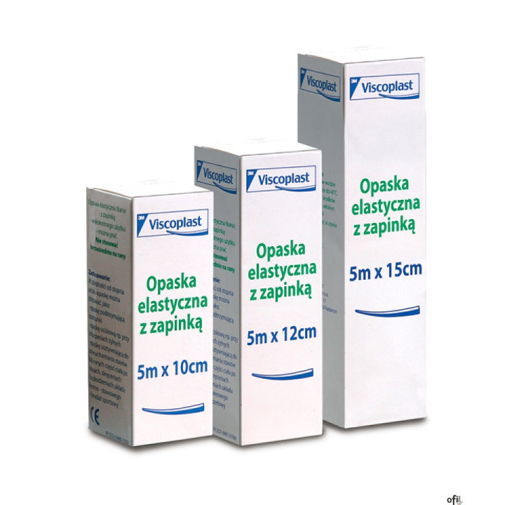 Opaska elastyczna z zapinką VISCOPLAST, 8cmx5m