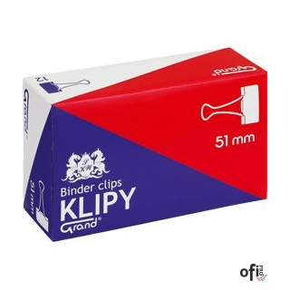 Klip 51mm 12szt (2 cale) czarny GRAND 110-1096