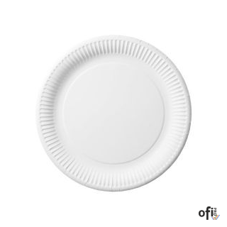 Talerz papierowy biały 18cm TnP op.100szt gramatura 230g 7500018
