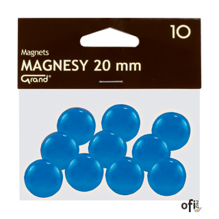 Magnes 20mm GRAND, niebieskie, 10 szt 130-1690