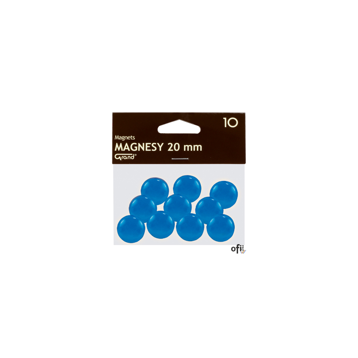 Magnes 20mm GRAND, niebieskie, 10 szt 130-1690
