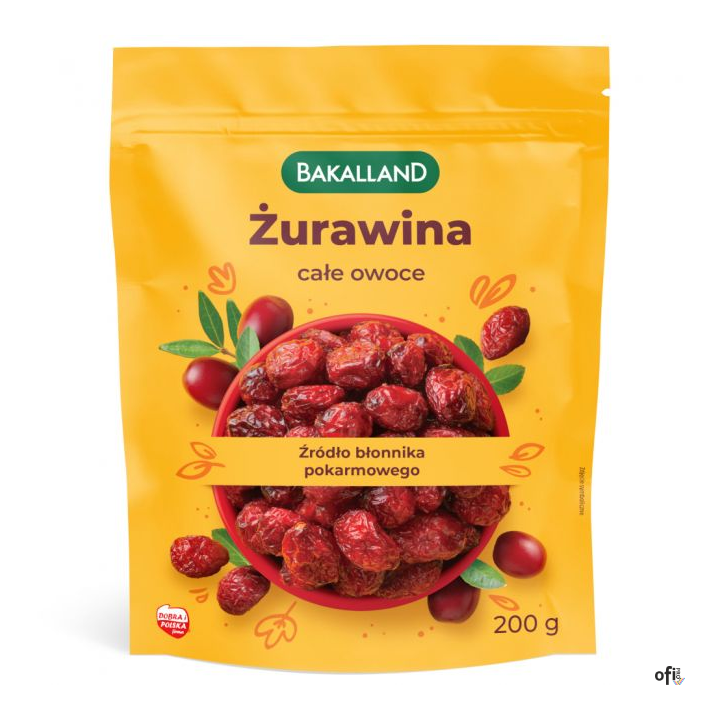 Żurawina 200g BAKALLAND
