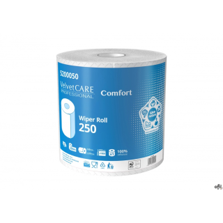 Czyściwo przemysłowe celuloza, 2 warstwy, białe, 250m - 1000 listków (1szt) VELVET PROFESSIONAL Comfort 5200050