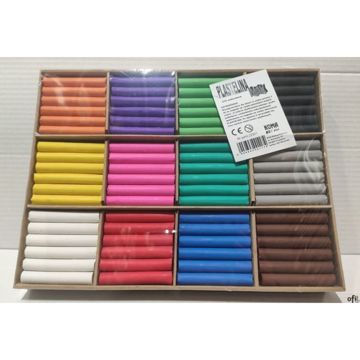 Plastelina max 216 wałeczków Sweet Colours 01174 KOMA-PLAST