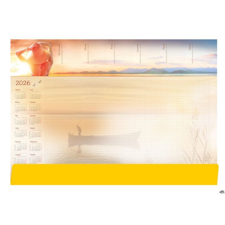 Terminarz - Planer A2 z listwą 2026 Lato Michalczyk i Prokop T-1-A2-1 kalendarz biuwar