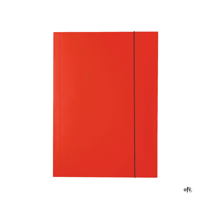 Teczka lakierowana z gumką A4 czerwona ESSELTE 13436