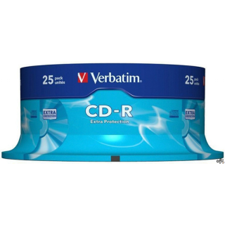 Płyta CD-R VERBATIM CAKE (25) Extra Protection 700MB x52  43432