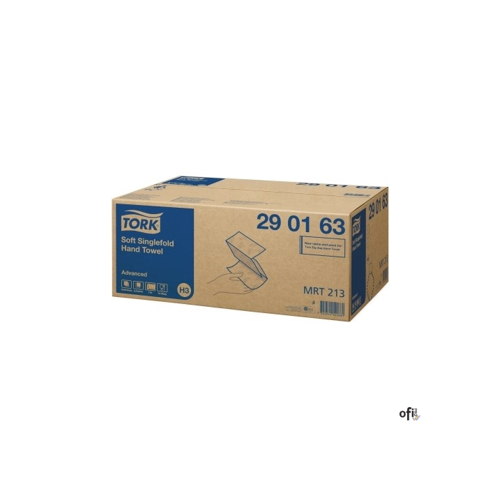 Ręcznik składny Advanced ZZ biały 2 warstwy 3750 szt./kart H3 TORK 290163, 15x250