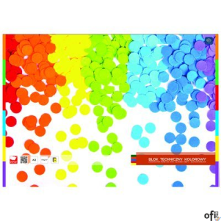 Blok techniczny kolorowy A4 INTERDRUK