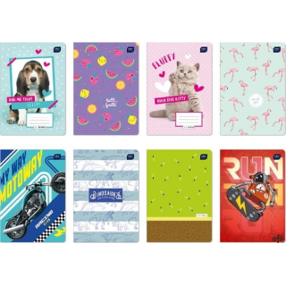 Zeszyt_A5 32k 3-linia mix INTERDRUK