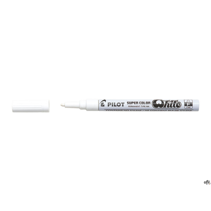 Marker olejowy PILOT grubość F biały PISC-PBWF