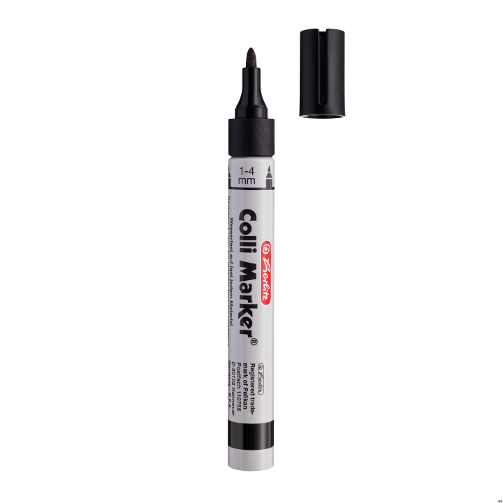 Marker wodoodporny COLLI czarny permanentny 300008698 HERLITZ