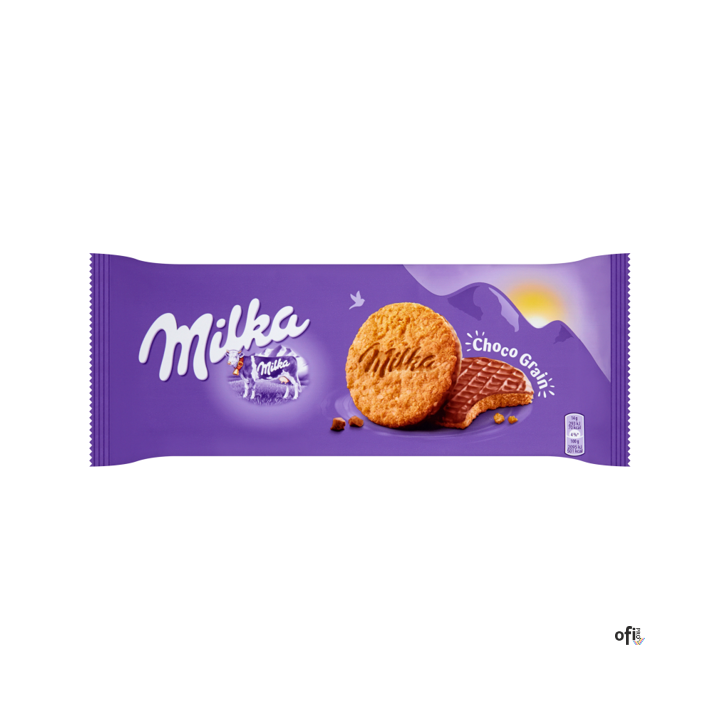 Ciastka MILKA CHOCO GRAIN z płatkami owsianymi oblane czekoladą 126g