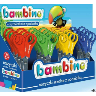 Nożyczki szkolne 13 MINI ZOO (24) *1932 BAMBINO ST.MAJEWSKI