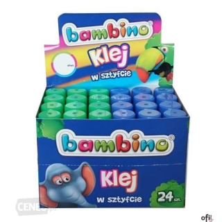 Klej w sztyfcie 15g BAMBINO (24) display 3073 ST.MAJEWSKI