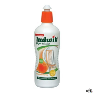 LUDWIK Płyn do mycia naczyń 450g brzoskwiniowy z lanoliną 28249