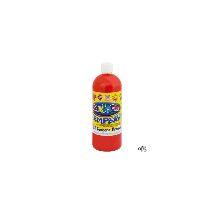 Farba tempera 1000 ml, czerwony CARIOCA 170-1444/170-2643