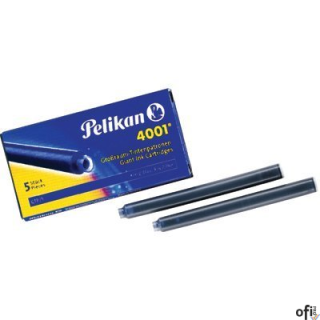 Naboje do piór, długie czarne 400142570 PELIKAN